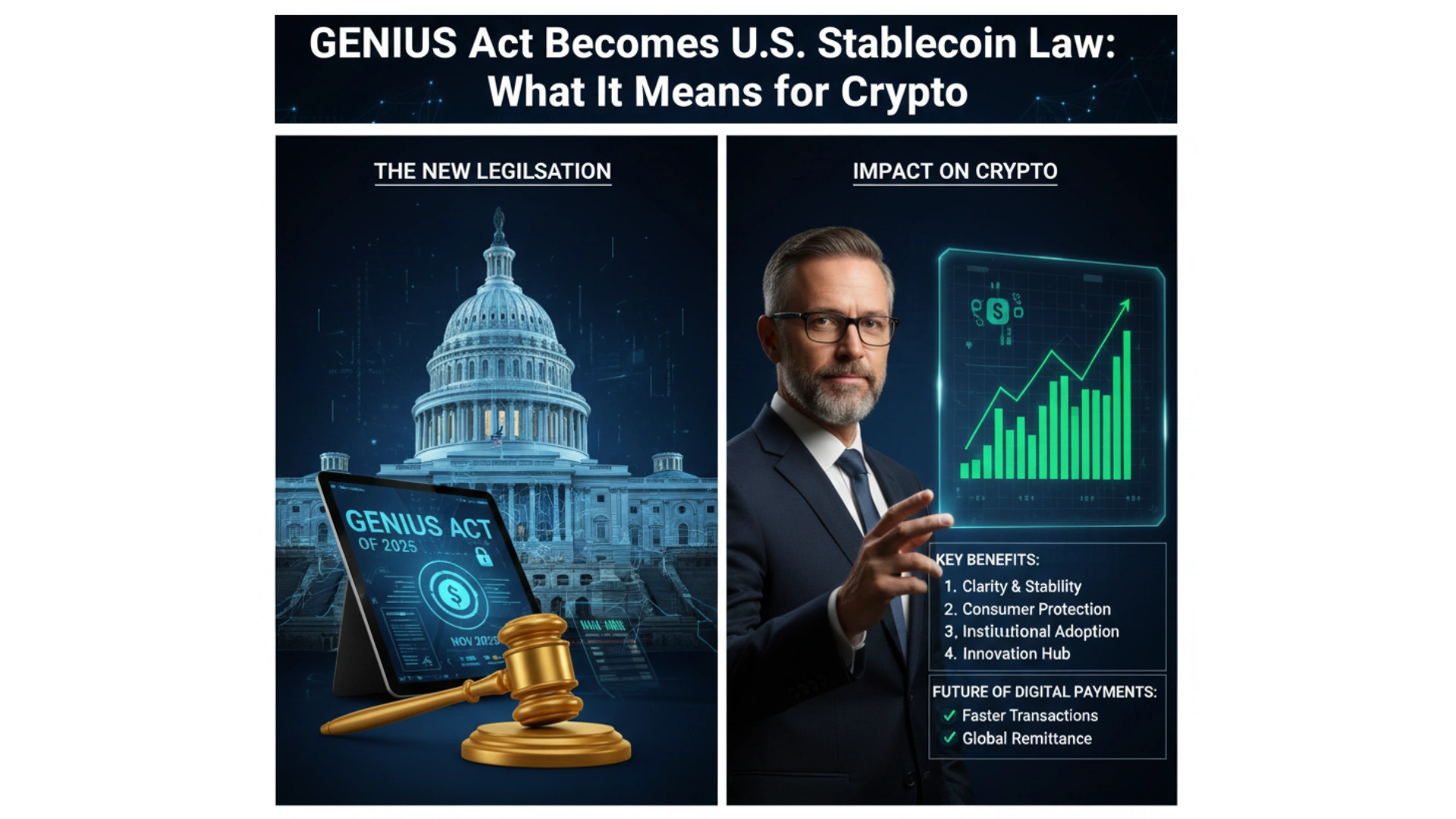 GENIUS Act Becomes U.S. Stablecoin Law: What It Means for Crypto